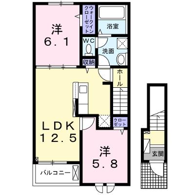 アストライア寄洲 202【管理NO：1-026762801-02020】 ★家具家電は申し込み後に搬入しますの物件画像