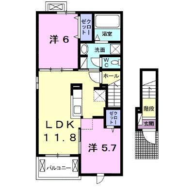 シャン・ノール　ⅩⅩⅠ 201【管理NO：1-025089302-02010】 ★家具家電は申し込み後に搬入しますの物件画像