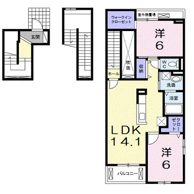フォレストひばりおか 301【管理NO：1-023280201-03010】 2026年07月上旬入居可能の物件画像
