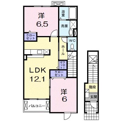 コーポ勢多Ⅴ番館 201【管理NO：1-016311001-02010】 ★家具家電は申し込み後に搬入しますの物件画像