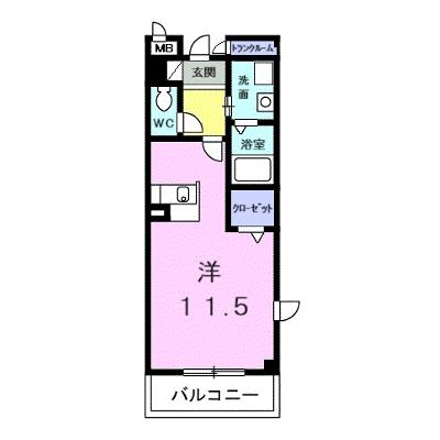 ノール・アンソレイエ 201【管理NO：1-012340101-02010】 ★家具家電は申し込み後に搬入しますの物件画像