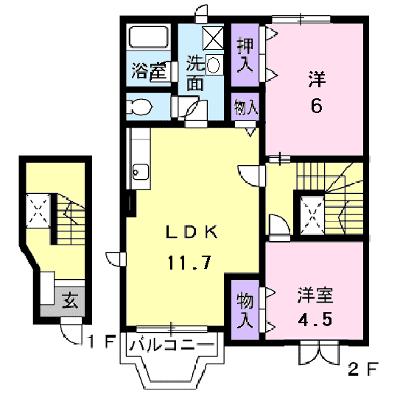ノーブルノーヴァ 201【管理NO：1-010050401-02010】 ★家具家電は申し込み後に搬入しますの物件画像