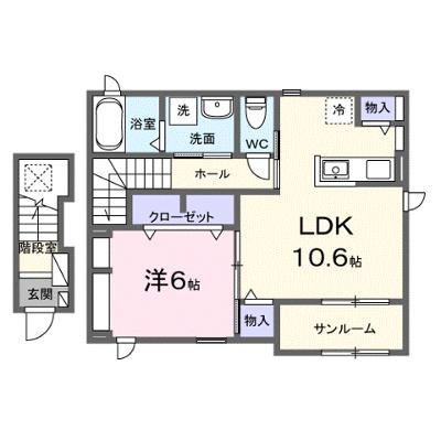 カーサフィオーレ一番館 203【管理NO：1-028130801-02030】 ★家具家電は申し込み後に搬入します 2026年07月中旬入居可能の物件画像