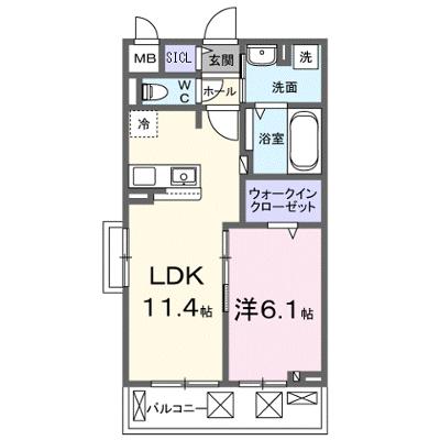 Ｎｏｂｅｌ　Ｄｉｇｎｉｔｙ 205【管理NO：1-027618101-02050】 ★家具家電は申し込み後に搬入しますの物件画像