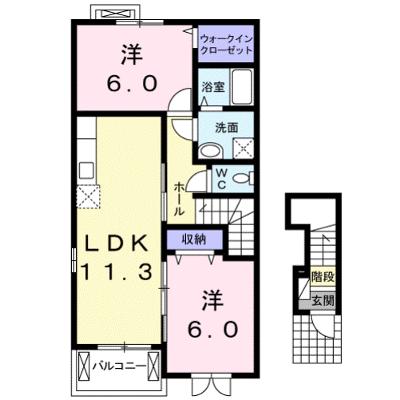 ＠三雲Ｂ 201【管理NO：1-018652401-02010】 ★家具家電は申し込み後に搬入しますの物件画像