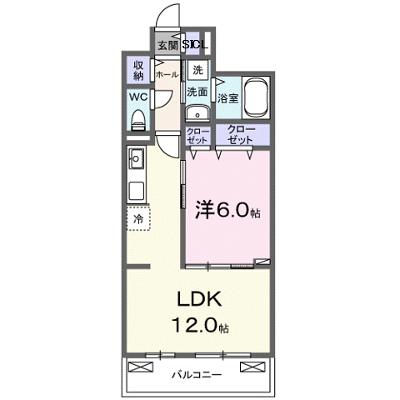 エルグランデＳＯＵ 202【管理NO：1-028570001-02020】 ★家具家電は申し込み後に搬入します★ ★2026年11月中旬入居可能★の物件画像