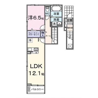 アンシャンテ 206【管理NO：1-028474401-02060】 ★家具家電は申し込み後に搬入します★ ★2026年10月上旬入居可能★の物件画像