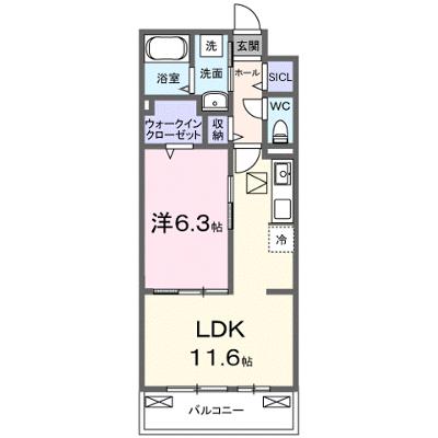 フルール近江 103【管理NO：1-028380501-01030】 2026年08月下旬入居可能の物件画像