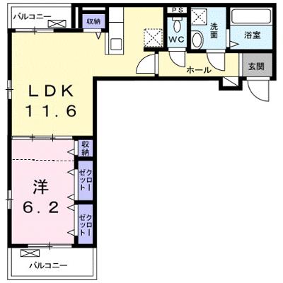 バンブーフォレストＢ 202【管理NO：1-024778002-02020】 ★家具家電は申し込み後に搬入します 2026年09月上旬入居可能の物件画像