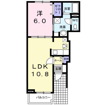 ラシュール　コートⅡ 102【管理NO：1-015409702-01020】 ★家具家電は申し込み後に搬入しますの物件画像