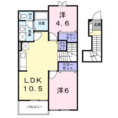 ラフレシ－ル 203【管理NO：1-013420701-02030】 ★家具家電は申し込み後に搬入しますの物件画像
