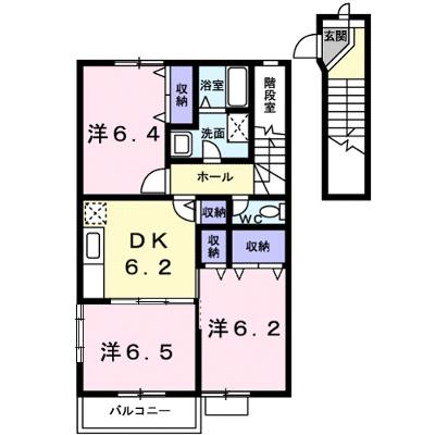 パルテール 203【管理NO：1-009674001-02030】 ★家具家電は申し込み後に搬入します★ ★2026年08月下旬入居可能★の物件画像