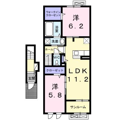 コンコードⅠ 203【管理NO：1-025175501-02030】 ★家具家電は申し込み後に搬入しますの物件画像