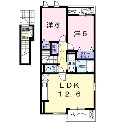 サンシャインⅡ 201【管理NO：1-017269902-02010】 2026年07月中旬入居可能の物件画像