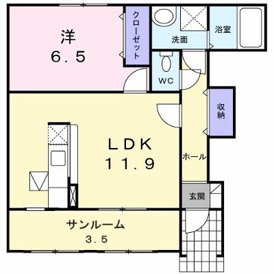 フレスケッツァ 102【管理NO：1-016762601-01020】 ★家具家電は申し込み後に搬入しますの物件画像