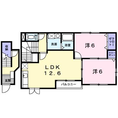 ラ・フルール壱番館 202【管理NO：1-014010201-02020】 ★家具家電は申し込み後に搬入します★の物件画像