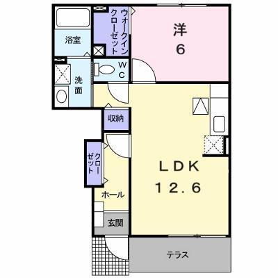 メゾン・ヌーベルＡ－Ⅰ 102【管理NO：1-014526101-01020】 ★家具家電は申し込み後に搬入します★の物件画像