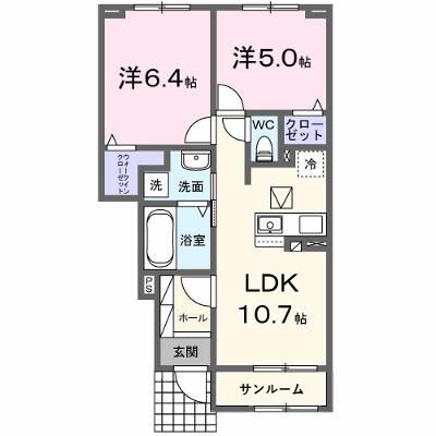 アンソレイエ高浜Ⅰ 103【管理NO：1-027633701-01030】 ★家具家電は申し込み後に搬入します 2026年08月下旬入居可能の物件画像
