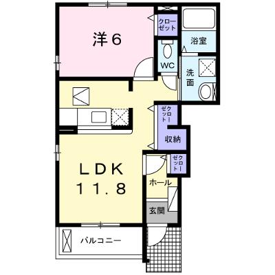 カーサ・フォレスタ 101【管理NO：1-017281301-01010】 ★家具家電は申し込み後に搬入しますの物件画像