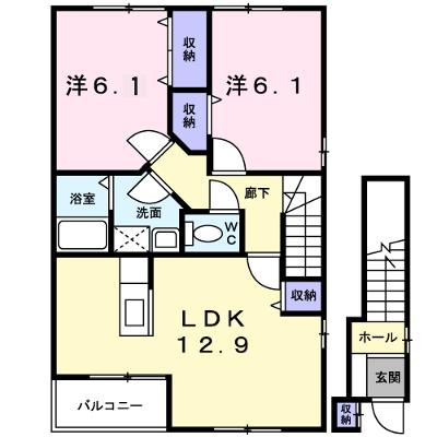 セトルフィールド 202【管理NO：1-011558001-02020】 ★家具家電は申し込み後に搬入します★ ★2026年11月中旬入居可能★の物件画像
