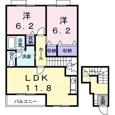 フィーレＢ 201【管理NO：1-011928201-02010】 2026年07月中旬入居可能の物件画像