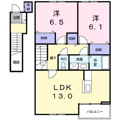 アーバン縄手Ｂ 203【管理NO：1-011883002-02030】の物件画像