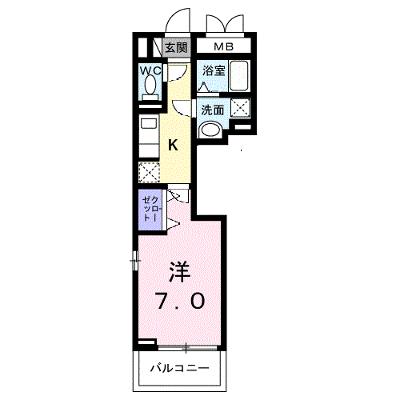 メゾンド・御領町 203【管理NO：1-027656401-02030】 ★家具家電は申し込み後に搬入します★ ★2026年10月上旬入居可能★の物件画像