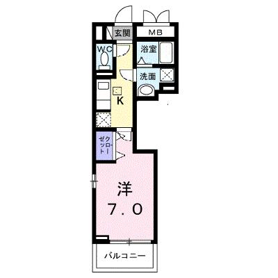 メゾンド・御領町 102【管理NO：1-027656401-01020】 ★家具家電は申し込み後に搬入します★ ★2026年10月上旬入居可能★の物件画像