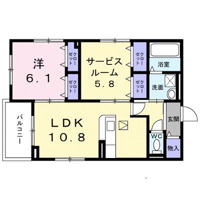 ＫＢ．メゾングレイス 102【管理NO：1-025256001-01020】 2026年10月上旬入居可能の物件画像