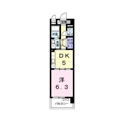 シカタ　シャンブレットⅠ 703【管理NO：1-018062001-07030】の物件画像