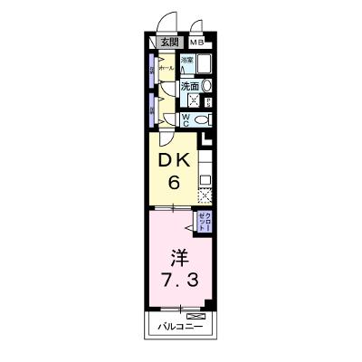 カランサ 203【管理NO：1-016018801-02030】 ★家具家電は申し込み後に搬入しますの物件画像