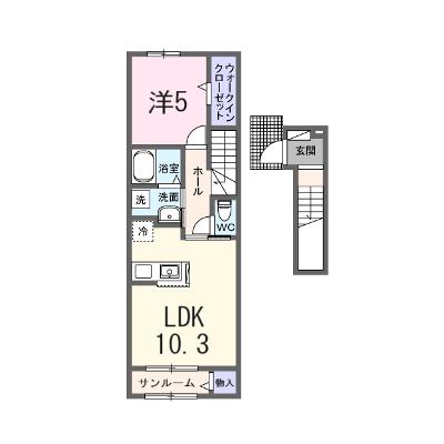 ペニーレイン 203【管理NO：1-028600701-02030】 ★家具家電は申し込み後に搬入します★ ★2026年10月上旬入居可能★の物件画像