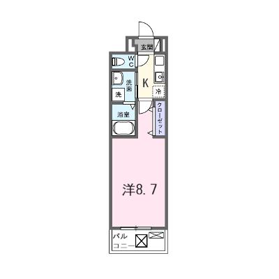 クレール蒼天 303【管理NO：1-028466801-03030】 ★家具家電は申し込み後に搬入します★ ★2026年09月下旬入居可能★の物件画像