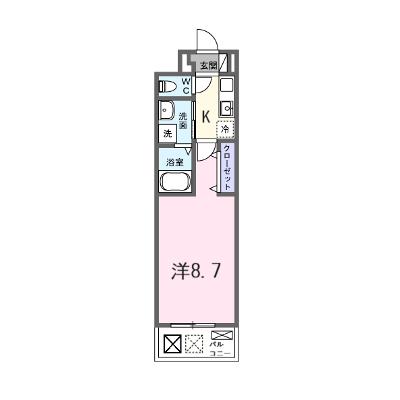 クレール蒼天 203【管理NO：1-028466801-02030】 ★家具家電は申し込み後に搬入します 2026年09月下旬入居可能の物件画像