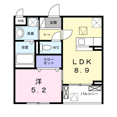 ソレイユ八条春日 102【管理NO：1-028237001-01020】 ★家具家電は申し込み後に搬入します★ ★2026年09月上旬入居可能★の物件画像