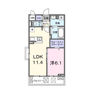 グランウエスト・Ｊ 205【管理NO：1-027881401-02050】 ★家具家電は申し込み後に搬入しますの物件画像