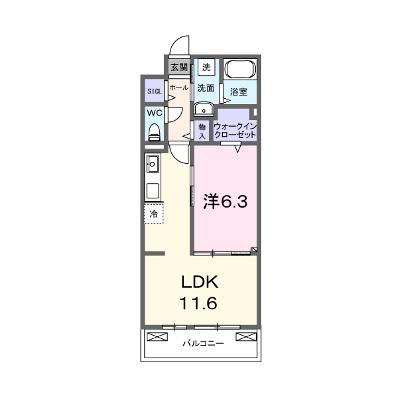 グランウエスト・Ｊ 203【管理NO：1-027881401-02030】 ★家具家電は申し込み後に搬入しますの物件画像