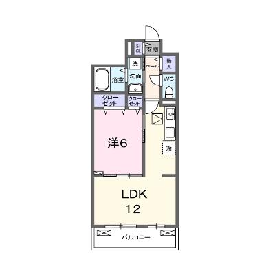 グランウエスト・Ｊ 104【管理NO：1-027881401-01040】 ★家具家電は申し込み後に搬入しますの物件画像