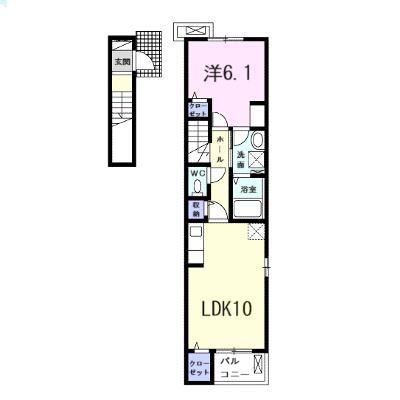 ｆｏｒｅｓｔａ　寺田Ⅰ 201【管理NO：1-024535801-02010】 ★家具家電は申し込み後に搬入しますの物件画像