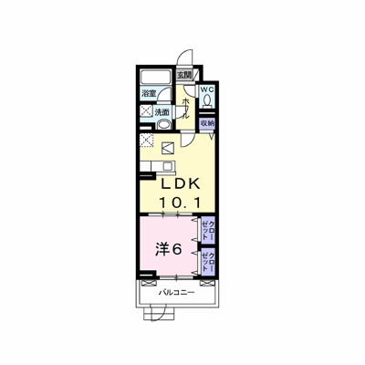 プリムローズⅡ 106【管理NO：1-022448301-01050】 ★家具家電は申し込み後に搬入します★の物件画像