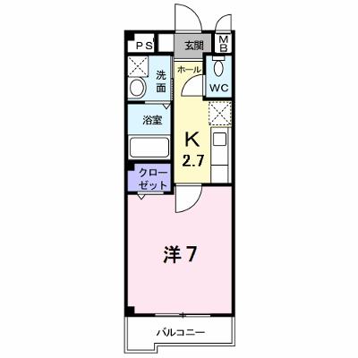 コーポ　Ｆ　カーム 205【管理NO：1-014504001-02040】の物件画像