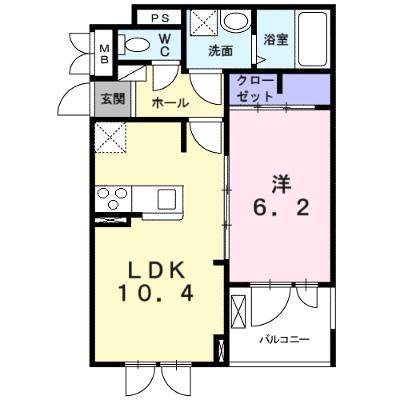 レオン　パッソ 203【管理NO：1-026961901-02030】 ★家具家電は申し込み後に搬入しますの物件画像