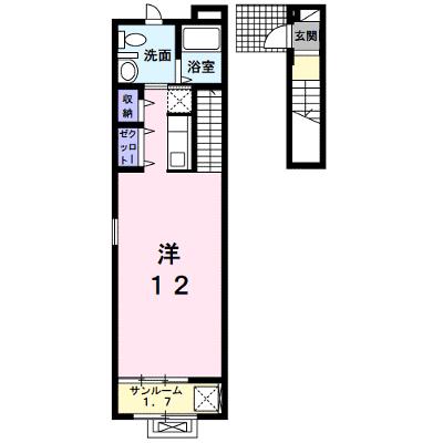 アプリコット 203【管理NO：1-019466501-02030】 ★家具家電は申し込み後に搬入しますの物件画像
