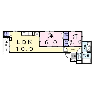 ヴィラ　　オーブ　－　Ｋ 201【管理NO：1-027837001-02010】 ★家具家電は申し込み後に搬入します 2026年09月上旬入居可能の物件画像