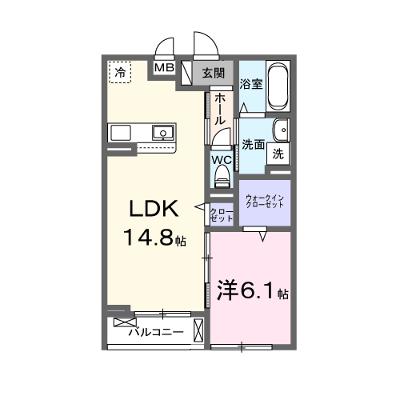 リヴァーサイド　ヴィラ 302【管理NO：1-027670301-03020】 ★家具家電は申し込み後に搬入しますの物件画像
