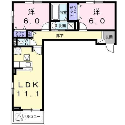 レイアフォレストⅢ 102【管理NO：1-026560703-01020】 ★家具家電は申し込み後に搬入しますの物件画像