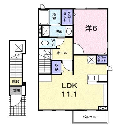 メゾン　ソレイユＡ 203【管理NO：1-017585701-02030】 ★家具家電は申し込み後に搬入しますの物件画像