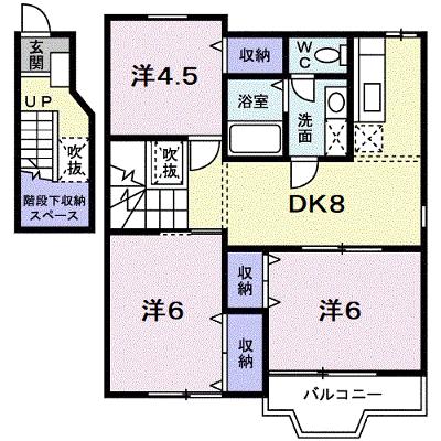 ライジングヒルズ 201【管理NO：1-009438201-02010】 ★家具家電は申し込み後に搬入しますの物件画像