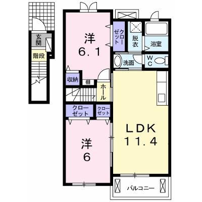パーチェＢ 202【管理NO：1-016388102-02020】 ★家具家電は申し込み後に搬入しますの物件画像