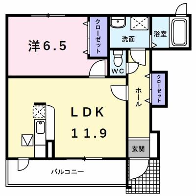 グロワールＢ 103【管理NO：1-014830402-01030】の物件画像